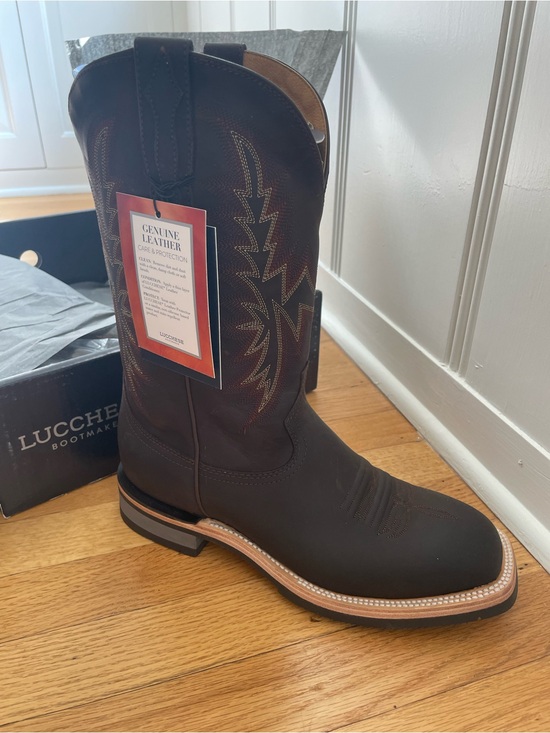 Lucchese Other - NEW IN BOX Lucchese Men's Brown Leather Cowboy Boots